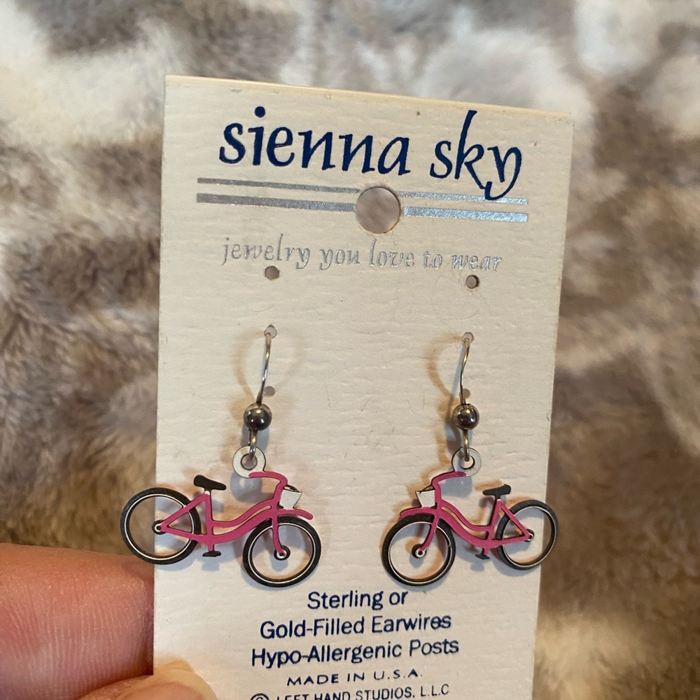 Sienna sky earrings PINK BICYCLE gently used
